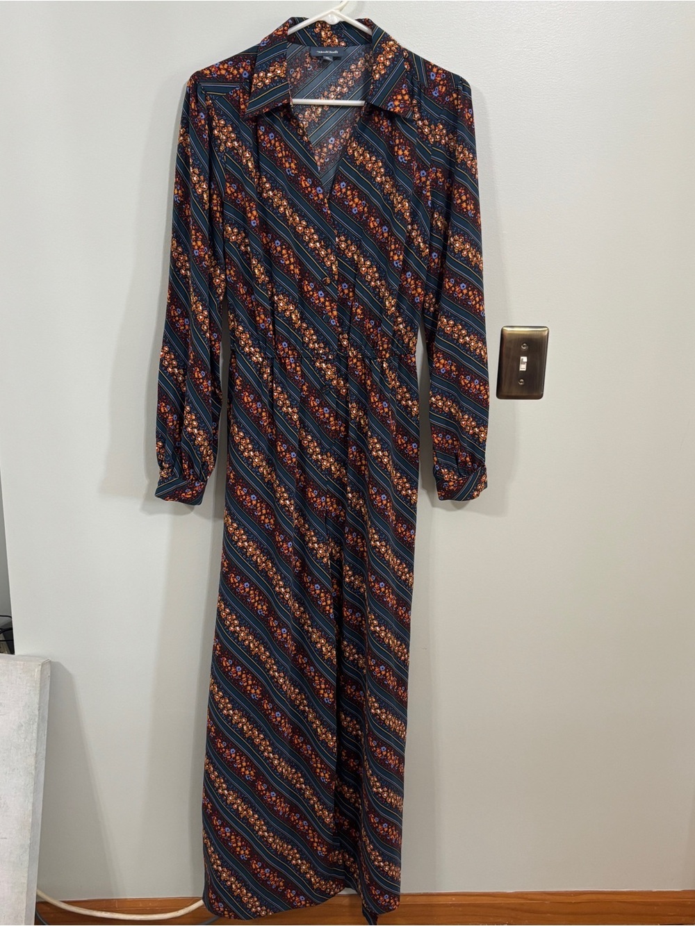 ModCloth everything and more wide leg vintage floral jumpsuit XL